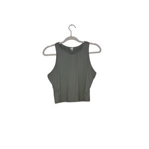 Yogalicious green comfy cropped top size medium